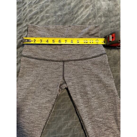 Women's Lululemon Wunder Under High Rise Gray Full Length Leggings, Size 6 - Picture 6 of 7